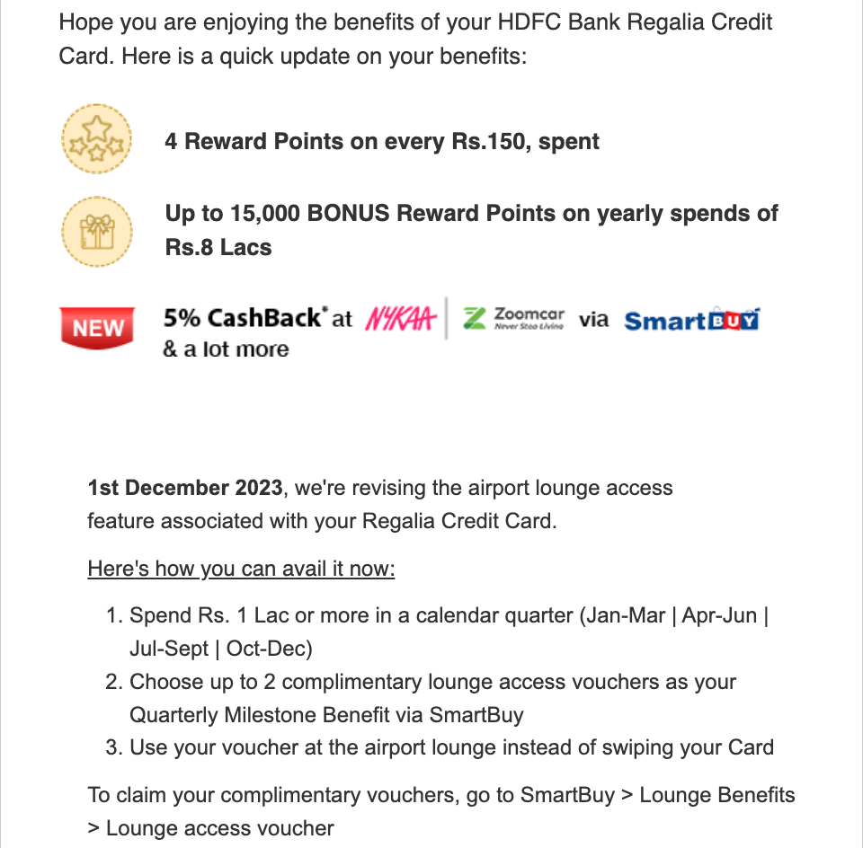 HDFC Regalia Credit Card Review CredCrux